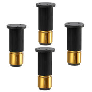 Plantex 4 Inch Sofa Leg for Bed Furniture/Aluminium Sofa Leg for Table/Support Legs/Furniture Leg - Pair of 2 (4 Piece) (DTS-77, Black & Gold)