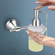 Plantex 304 Grade Stainless Steel Hand Wash Holder/Wall Soap/Shampoo Dispenser for Washbasin/Bathroom Accessories - Niko (Chrome)