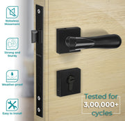 Plantex Premium Door Lock with 3 Years of Warranty/Main Door Lock for Home/Mortise Lock for Door - Main Door Lock Set (593 - Black)