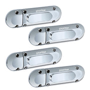 Plantex Door Stopper/Door Latch for Main Door/Baby Latch for Bathroom/Door Lock for Home and Office Doors - Pack of 4 (Chrome)