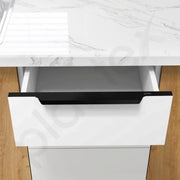 Plantex Profile Handle for Kitchen Cabinet/20 Inch Alluminium Drawer Profile Handle/Wardrobe Pull Handle for Home/Office/Hotel - Pack of 2 (Black)