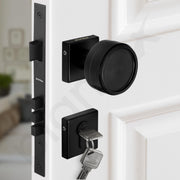 Plantex Triple Security Door Lock for Home/Main Door Lock Set with 3 Years of Warranty/Mortise Lock for Door with Brass Lock Body & Cylinder (Black)