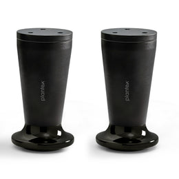 Plantex 4 Inch Sofa Leg for Bed Furniture/Aluminium Sofa Leg for Table/Support Legs/Furniture Leg - Pair of 1 (2 Piece) (DTS-87, Black)