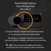 Plantex 23 Litre Digital Safe Locker for Home/Safe Locker Box with Touchscreen Panel/User Dual Code Access with Emergency Key Locks/Locker for Home Jewellery/2 Years Warranty By Plantex (Black)