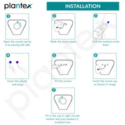 Plantex Stainless Steel 2in1 Soap Holder with Tumbler Holder/Bathroom Accessories - (Chrome)