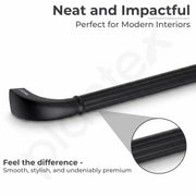 Plantex Cabinet Handle/128mm Handle for Drawer/Wardrobe/Kitchen Handle/Pull-Push Handle for Home/Office - Pack of 1 (Black)