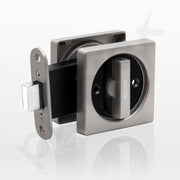 Plantex Zinc Door Lock For Bathroom/Pocket Door Latch/Door Hardware For Home/Bedroom/Bathroom - (Dtm-620, Satin And Black)