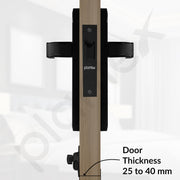Plantex Heavy Duty Door Lock ÃƒÂ¢Ã¢â€šÂ¬Ã¢â‚¬Å“ Bathroom Door Lock/Mortise 8inch Keyless Plate Handle Set for Home/Bathroom/Store Room/Balcony/Office with Baby Latch (8068, DC-Black & Z-Black)