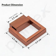 Plantex Drawer Kadi/2 Inch Chest Handle for Drawer/Square Cabinet Kadi/Pull-Push Small Kadi for Home/Office Drawer - Pack of 2 (SH-358, Rose Gold)