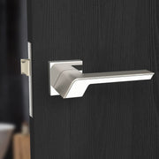 Plantex Heavy Duty Door Lock â€“ Bathroom Door Lock/Mortise Keyless Handle Set for Home/Bathroom/Store Room/Balcony/Office with Baby Latch â€“ (7066 â€“ Satin White & Chrome Finish)