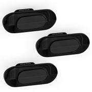 Plantex Knobs for Drawer/Drawer Knobs/Oval Knob for Cabinets/Drawer Handle/Pull-Push Knob for Kitchen/Bedroom Drawers - Pack of 3 (SH-432, DC-Black & Z-Black)