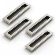 Plantex Sliding Door Handle/Concealed Handle for Sliding Door/160mm Concealed Handle for Wardrobe/Kitchen Cabinet - Pack of 4 (Satin)