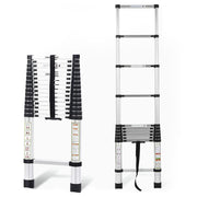 Plantex 20.34 feet (6.2m) Telescopic Ladder/Durable Steps/Height Adjustable Aluminium Ladder/Telescopic Ladder/Extendable Portable Steps and Compact Design