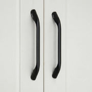 Plantex Cabinet Handle/160mm Handle for Wardrobe/Kitchen Handle/Pull-Push Handle for Home/Office - Pack of 2 (Black)