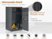 Plantex Digital Safe locker Box/108 litre Large Safe Locker for Home/Electronic Safety Locker with Master & User Dual Code Access with Emergency Key/Tijori Box/2 Years Warranty By Plantex (Grey)