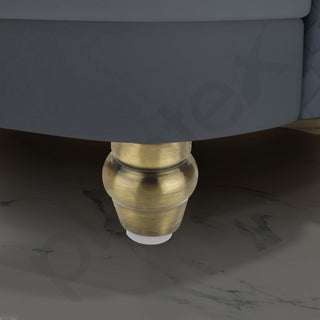 Plantex 3 Inch Sofa Legs for Bed Furniture/Sofa Legs for Table/Sofa Support Legs with Rubber Grip (Brass Antique, 8 Pcs)