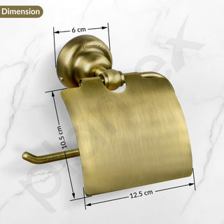 Plantex 304 Grade Stainless Steel Toilet Paper Roll Holder/Toilet Paper Holder in Bathroom/Kitchen/Bathroom Accessories - Skyllo (Antique)
