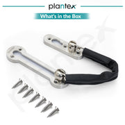 Plantex Chain Lock for Main Door/Door Chain for Secure Home/Door Safety Chain/Chain Lock for Door/Door Lock for Kids Safety with Rubber Grip (Matt)