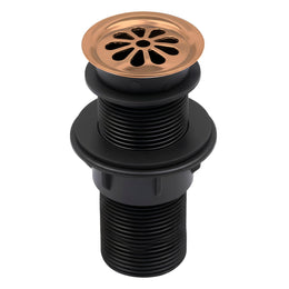 Plantex Brass with Nylon 6 inch Full Thread Waste Coupling for Wash Basin/Coupling for Sink - Pack of 1 (BH-1116, Rose Gold)
