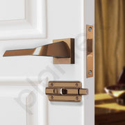 Plantex Heavy Duty Bathroom Door Lock ÃƒÂ¢Ã¢â€šÂ¬Ã¢â‚¬Å“ Mortise Keyless Door Lock for Bathroom/Store Room/Balcony with Baby Latch (7090 ÃƒÂ¢Ã¢â€šÂ¬Ã¢â‚¬Å“ PVD Choco & Satin Black Matt Finish)