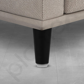 Plantex 4 Inch Sofa Legs for Bed Furniture/Sofa Legs for Table/Sofa Support Legs with Rubber Grip (Black, 6 Pcs)