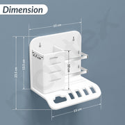 Plantex Acrylic Multipurpose Tooth Brush Holder/Stand/Tumbler for Bathroom Accessories for Home - (White)