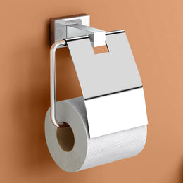 Plantex Stainless Steel Toilet Paper Roll Holder/Tissue Paper Holder in Bathroom/Kitchen/Bathroom Accessories - Nexa (Chrome)