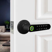 Plantex Aluminium Smart Door Lock/Fingerprint Lock For Door/Touch Screen/Keypad Dead Bolt Lock/Biometric Smart Lock For Home/Office/Hotel - (Black)
