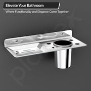 Plantex Platinum Stainless Steel Soap Dish with Tumbler Holder/Soap Holder/Bathroom Accessories - (Chrome)