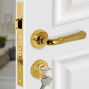 Plantex Premium Door Lock with 3 Years of Warranty/Main Door Locks for Home/Mortise Lock Set for Door (7117 - PVD Gold)