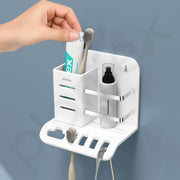 Plantex Acrylic Multipurpose Tooth Brush Holder/Stand/Tumbler for Bathroom Accessories for Home - (White)