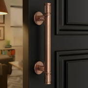Plantex Main Door Handle/Pull & Push Handles for All Doors of House, Office, Hotels/300mm Wooden & Glass Door Handle - Pack of 1 (Rose Gold)