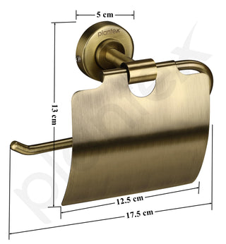 Plantex 304 Grade Stainless Steel Toilet Paper Roll Holder for Bathroom/Tissue Paper Holder/Bathroom Accessories - Daizy (Antique)