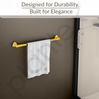 Plantex J4 Stainless Steel 24 Inch Towel Rod for Bathroom/Towel Holder in Bathroom/Towel Holder/Bathroom Accessories (PVD Gold Finish) Angel