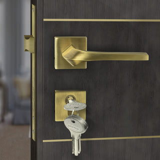 Plantex Door Lock-Fully Brass Main Door Lock with 4 Keys/Mortise Door Lock for Home/Office/Hotel (Sumer-3017, Brass Antique)