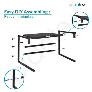 Plantex Microwave Stand for Kitchen Platform/GI-Metal Oven Stand with Storage Cabinet/Oven Rack Kitchen Storage