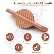 Plantex Cabinet Handle/96mm Handle for Cabinet/Wardrobe/Kitchen Handle/Door Pull-Push Handle for Home/Office - Pack of 1 (Rose Gold)