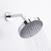 Plantex ABS Shower Head for Bathroom/6 Inch Round High Pressure Overhead Shower/Rain Shower Head - (Chrome)