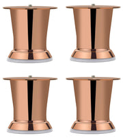 Plantex Heavy Duty 3 Inch Spare Sofa Legs for Bed Furniture/Sofa Legs for Table/Sofa Support Legs Set of 4 Pcs (Rose Gold)