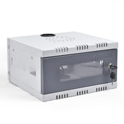 Plantex CCTV/DVR Cabinet Box/Network Rack/NVR - Server Rack/CCTV Camera Box with Lock/dvr box for cctv - (30D x 30W x 15H) - 1U - Transparent Glass Door Cabinet - (Metal)