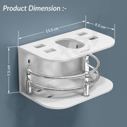 Plantex Acrylic Tooth Brush Holder/Stand/Tumbler for Bathroom Accessories for Home (7-inch; White)