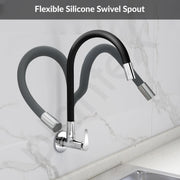 Plantex Pure Brass Kitchen Sink Tap with Silicone Swivel Spout/Flexible Tap for Sink with Water Saving Nozzle for Kitchen Basin Tap-7 Year Warranty by Plantex-(LEA-710B)