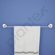 Plantex Smero Pure Brass Towel Hanger for Bathroom/Single Towel Rod/Towel Bar/Bathroom Accessories - Circle (24 Inch-Chrome)