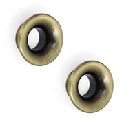 Plantex Knobs for Drawers/Drawer Knobs/Round Knob for Cabinets/Pull-Push Knob for Kitchen/Bedroom Drawer - Pack of 2 (Brass Antique)