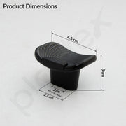 Plantex Knobs for Drawers/Drawer Knobs/Rectangle Knob for Cabinets/Pull-Push Knob for Kitchen/Bedroom/Drawer - Pack of 6 (DC-Black & Z-Black)