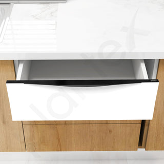 Plantex Profile Handle for Kitchen Cabinet/28 Inch Alluminium Drawer Profile Handle/Wardrobe Pull Handle for Home/Office/Hotel - Pack of 1 (Black)