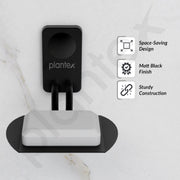 Plantex Metro Platinum Stainless Steel Bathroom Soap Holder/Wall Mounted Soap Holder/Soap Dish Stand/Bathroom Accessories - (Black)