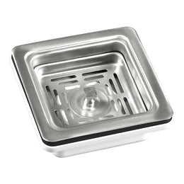Plantex Coupling for Kitchen Sink/4.5 Inch Stainless Steel Waste Coupling/Square Shape Coupling - Pack of 1 (Matt Finish)
