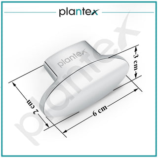 Plantex Knobs for Drawer/Small Drawer Knobs/Knobs for Cabinets/Pull-Push Knobs for Kitchen/Bedroom Drawer - Pack of 6 (Oval, Chrome)