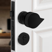 Plantex Heavy Duty Door Lock/Main Door Mortise Lock Handle/Handle Set for Home/Office/Door Accessories (Black)